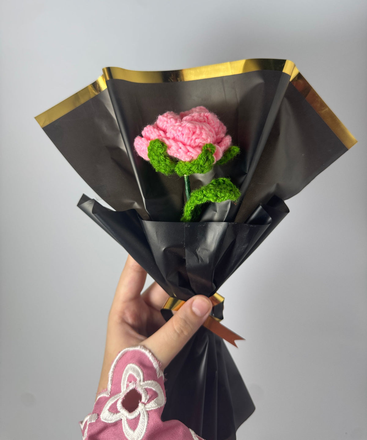 The Royal Pink Rose Bud Bouquet