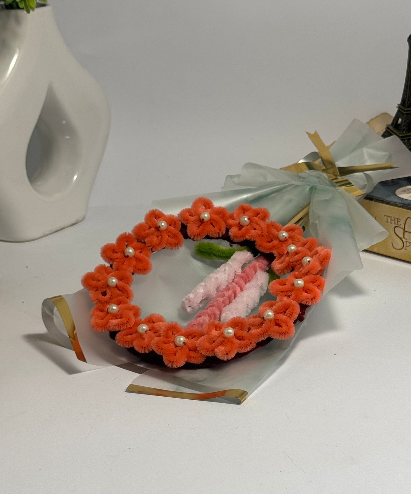 The Pearl Floral Wreath Bouquet