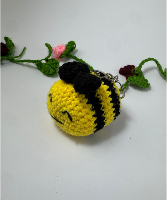 The Bumblebee Crochet Keychain