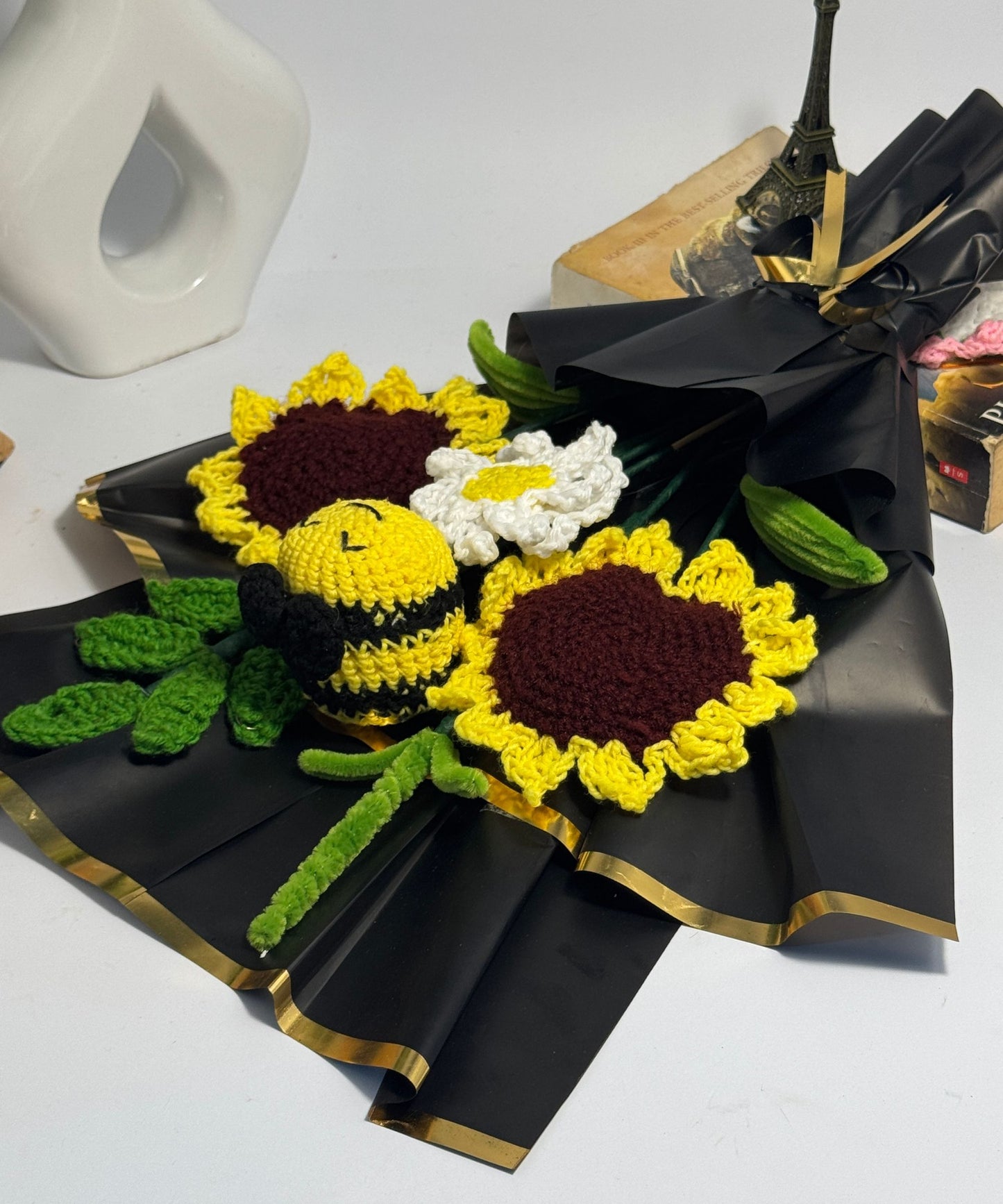 The Sunflower & Bumblebee Meadow Bouquet