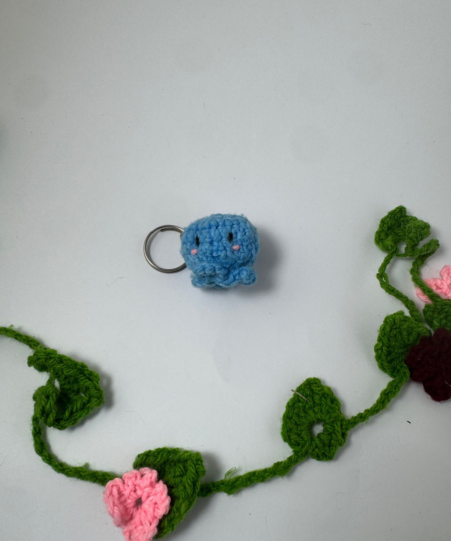 The Teeny Octopus Crochet Keychain