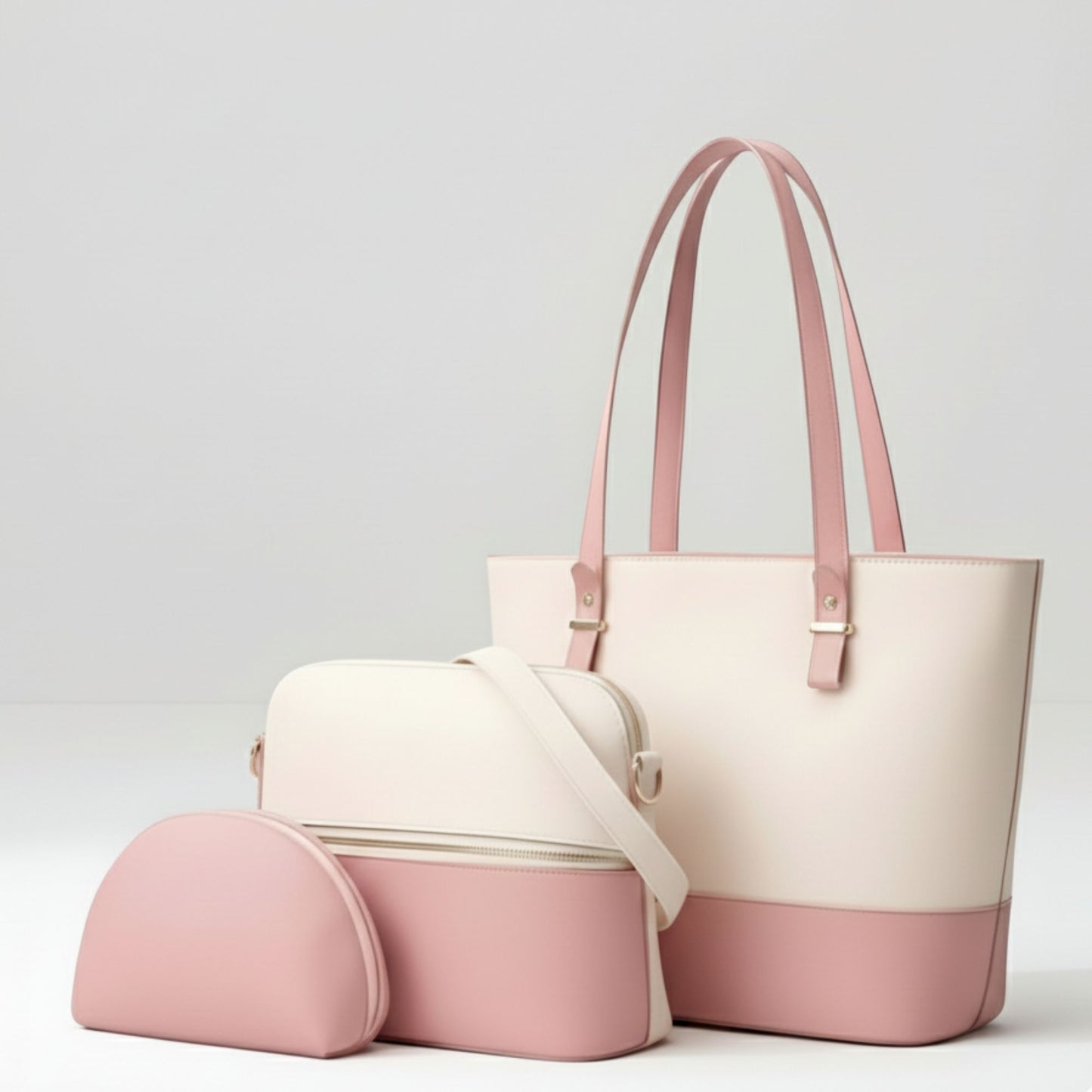 Bella Set of 3 Bags (Blush Pink)