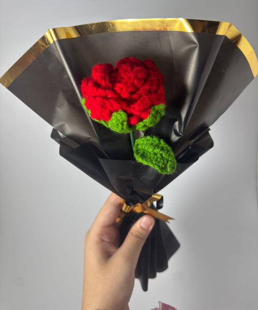 The Classic Crimson Rose Bud
