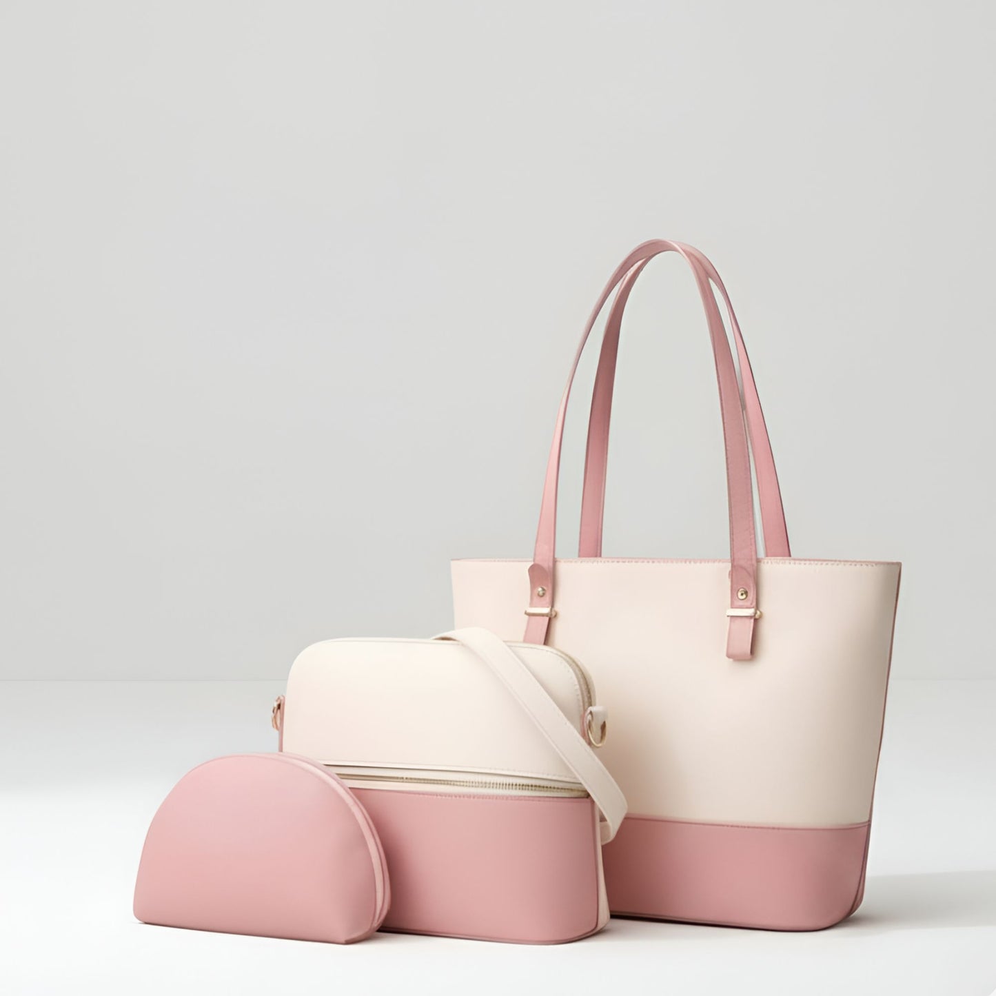Bella Set of 3 Bags (Blush Pink)