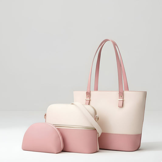 Bella Set of 3 Bags (Blush Pink)