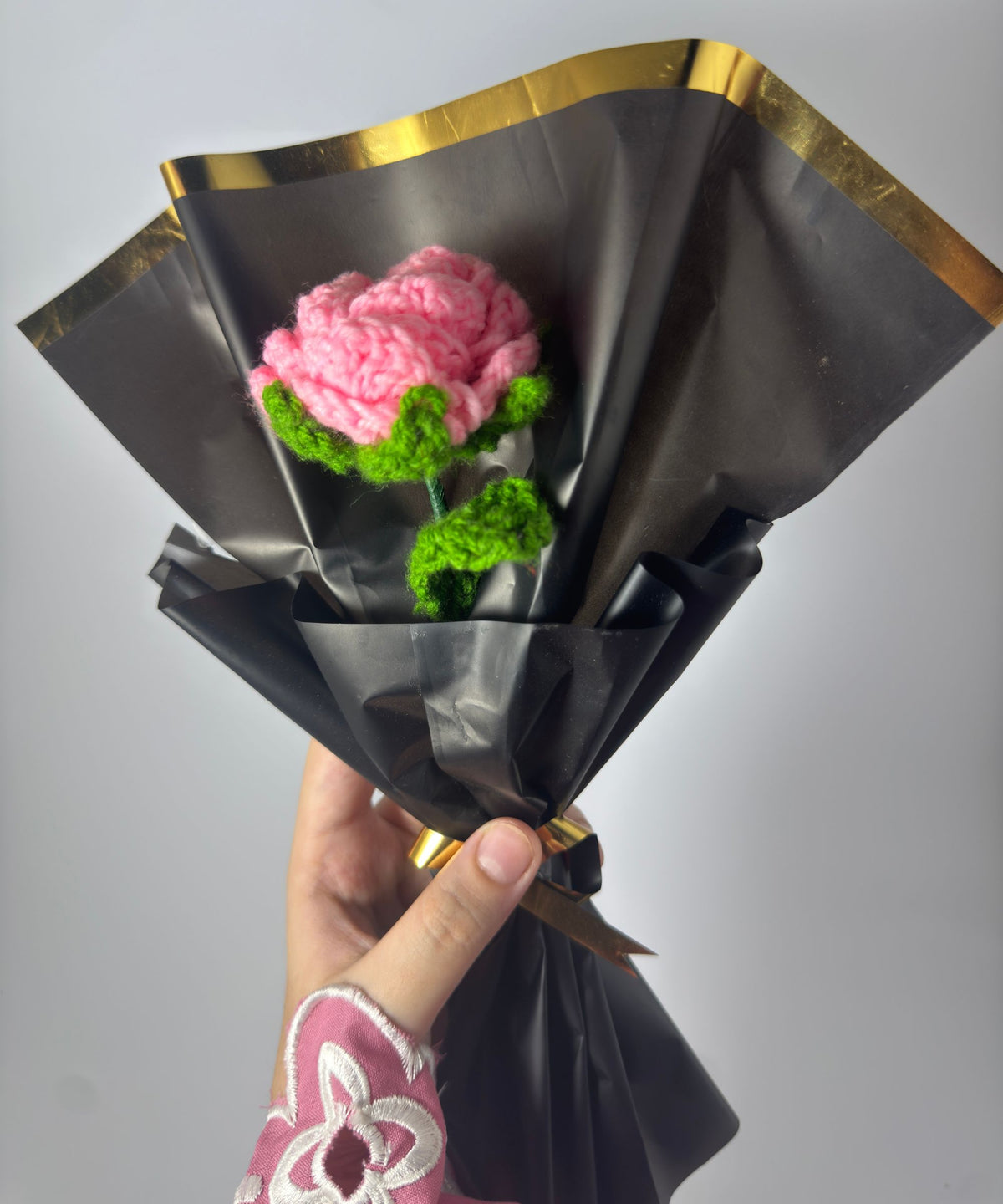 The Royal Pink Rose Bud Bouquet