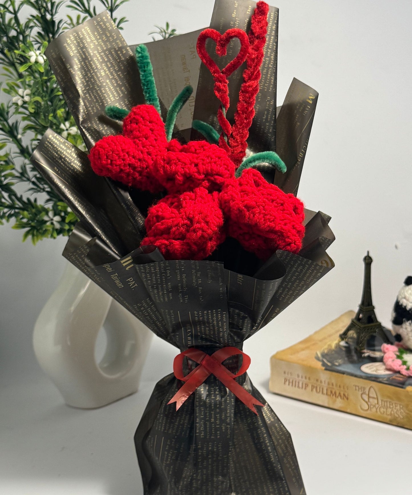 The Crimson Sweetheart & Rose Bouquet