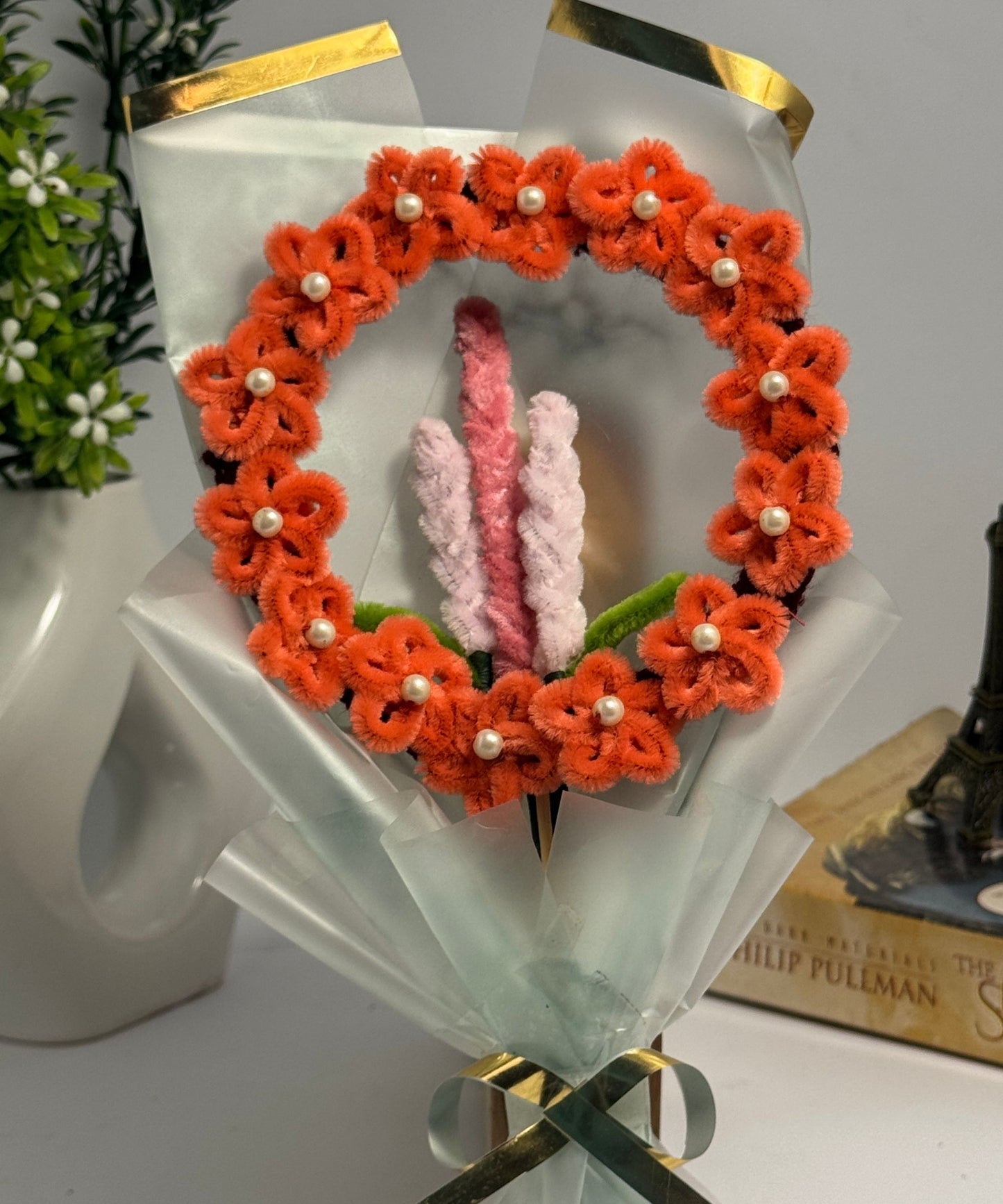 The Pearl Floral Wreath Bouquet