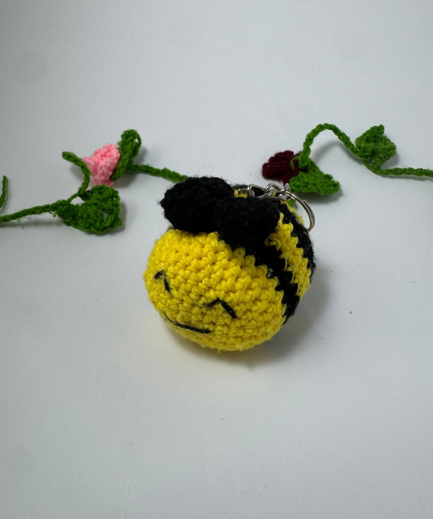 The Bumblebee Crochet Keychain