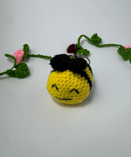 The Bumblebee Crochet Keychain