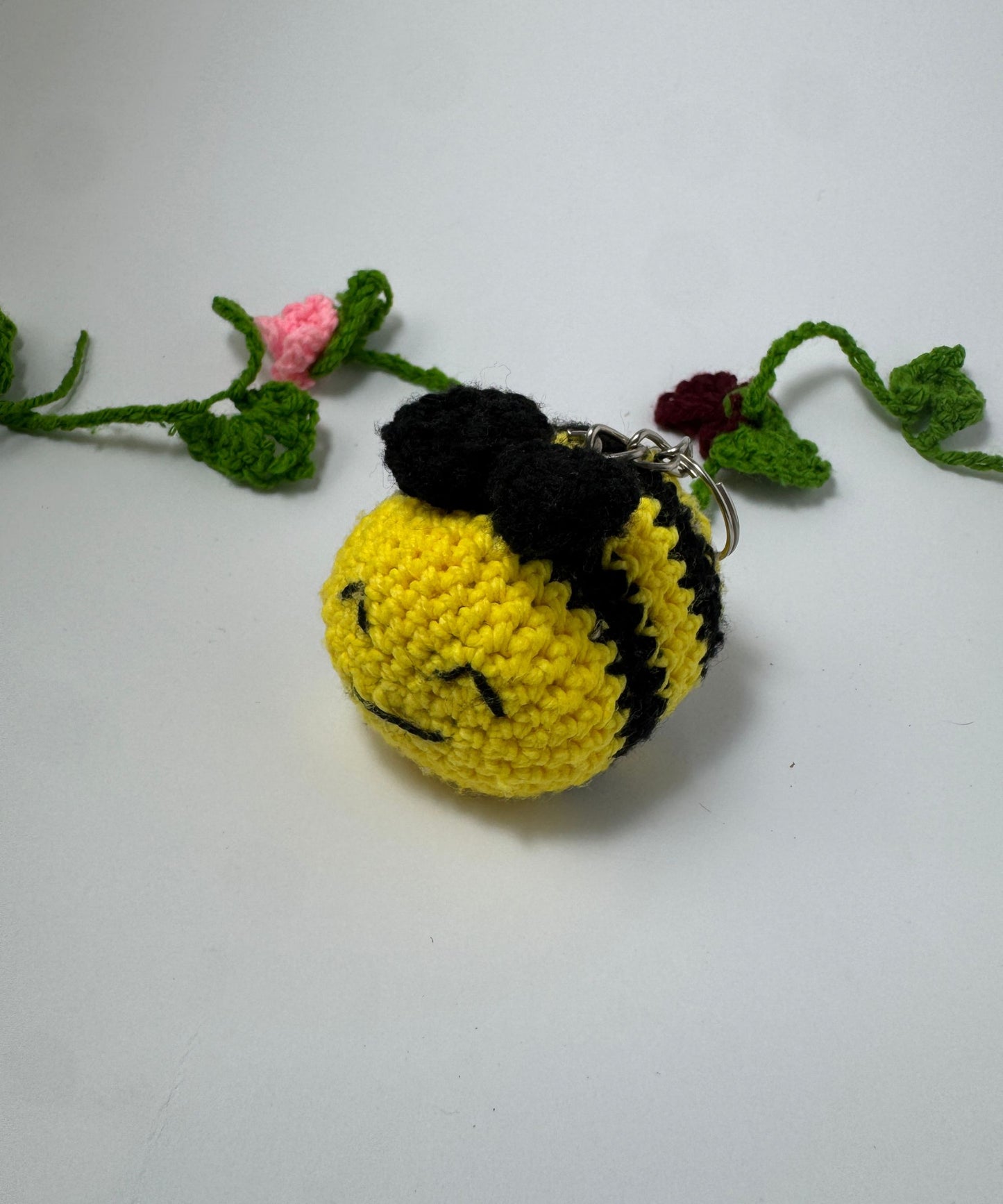 The Bumblebee Crochet Keychain