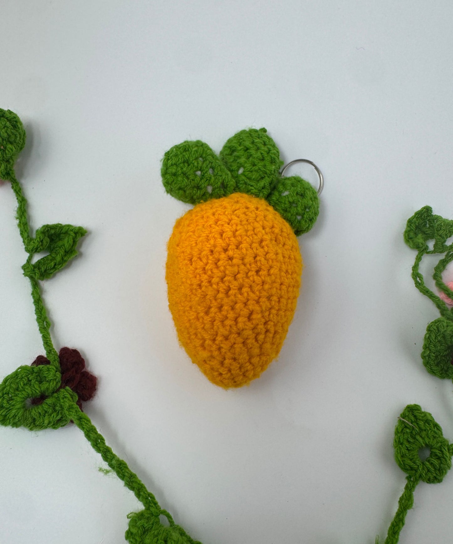 The Carrot Crochet Keychain