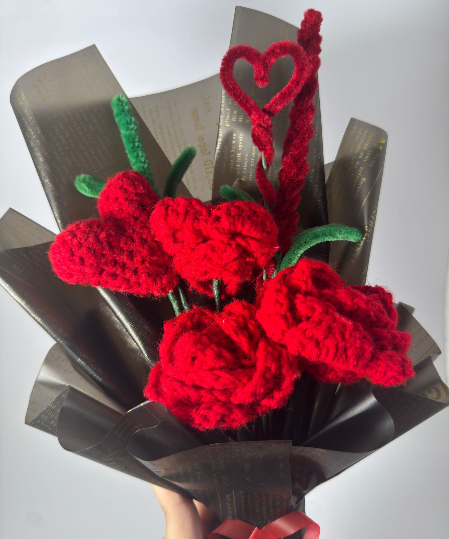 The Crimson Sweetheart & Rose Bouquet