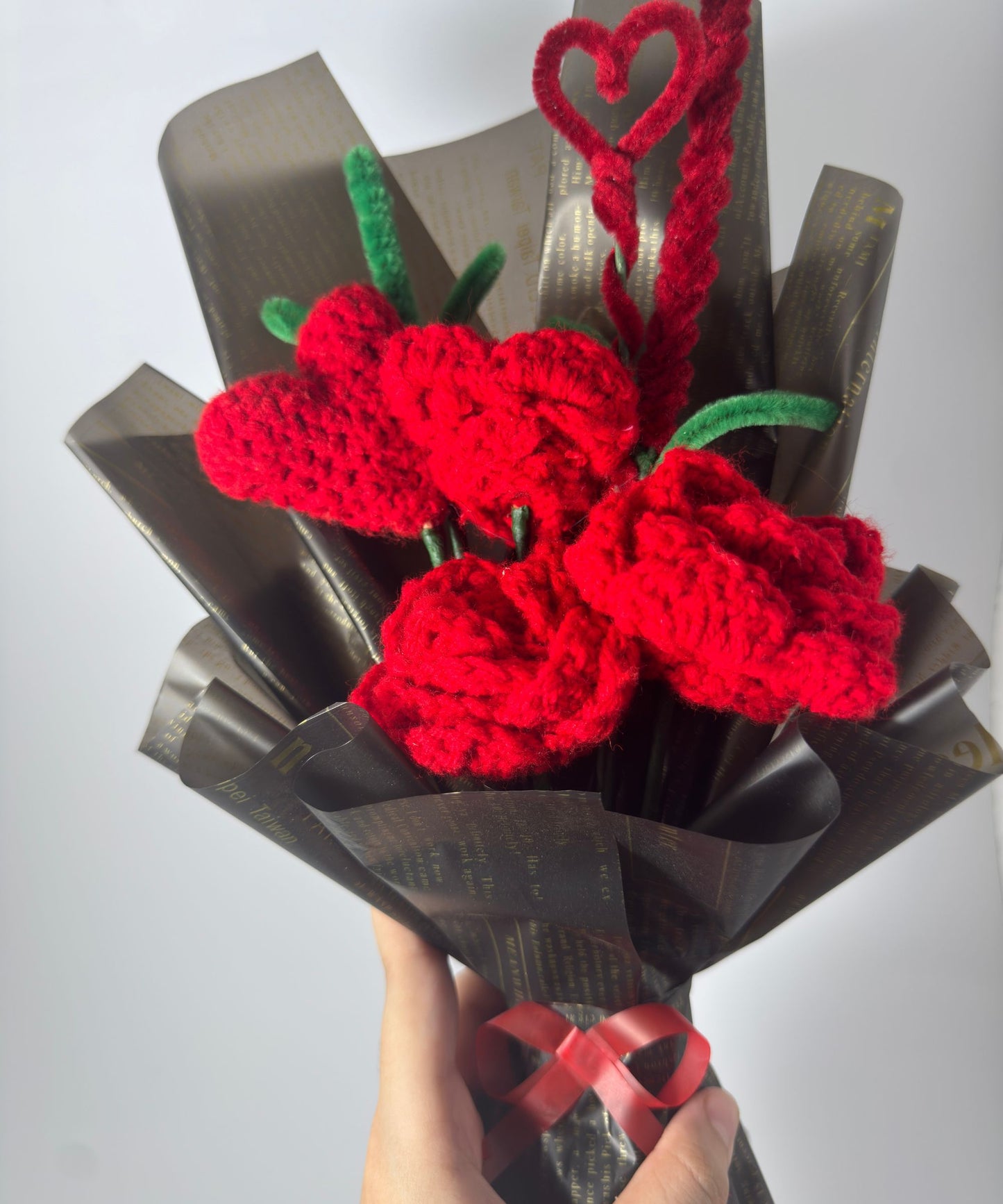 The Crimson Sweetheart & Rose Bouquet