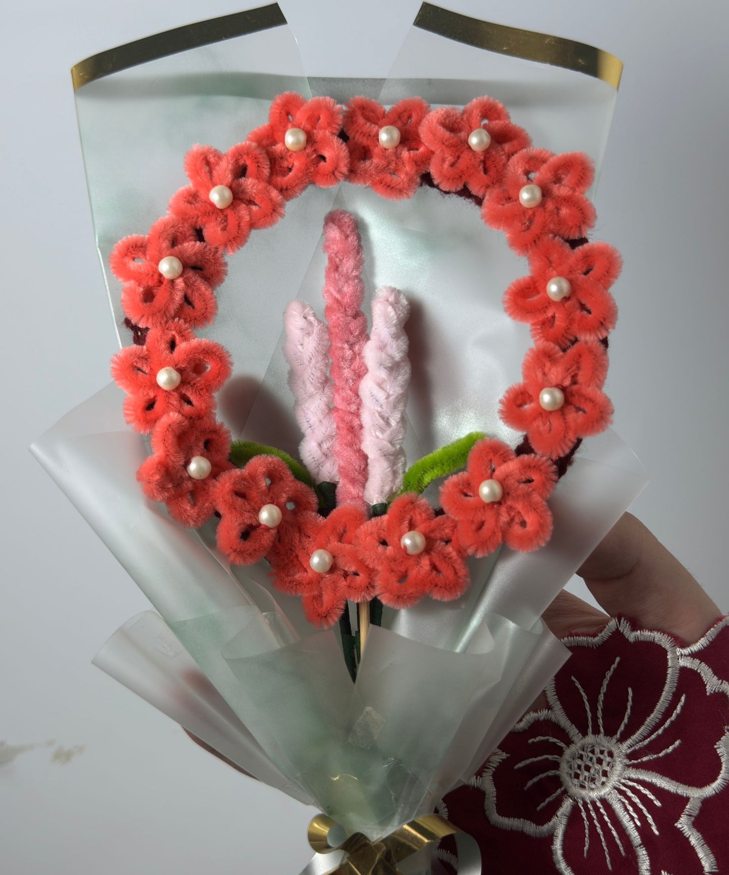 The Pearl Floral Wreath Bouquet
