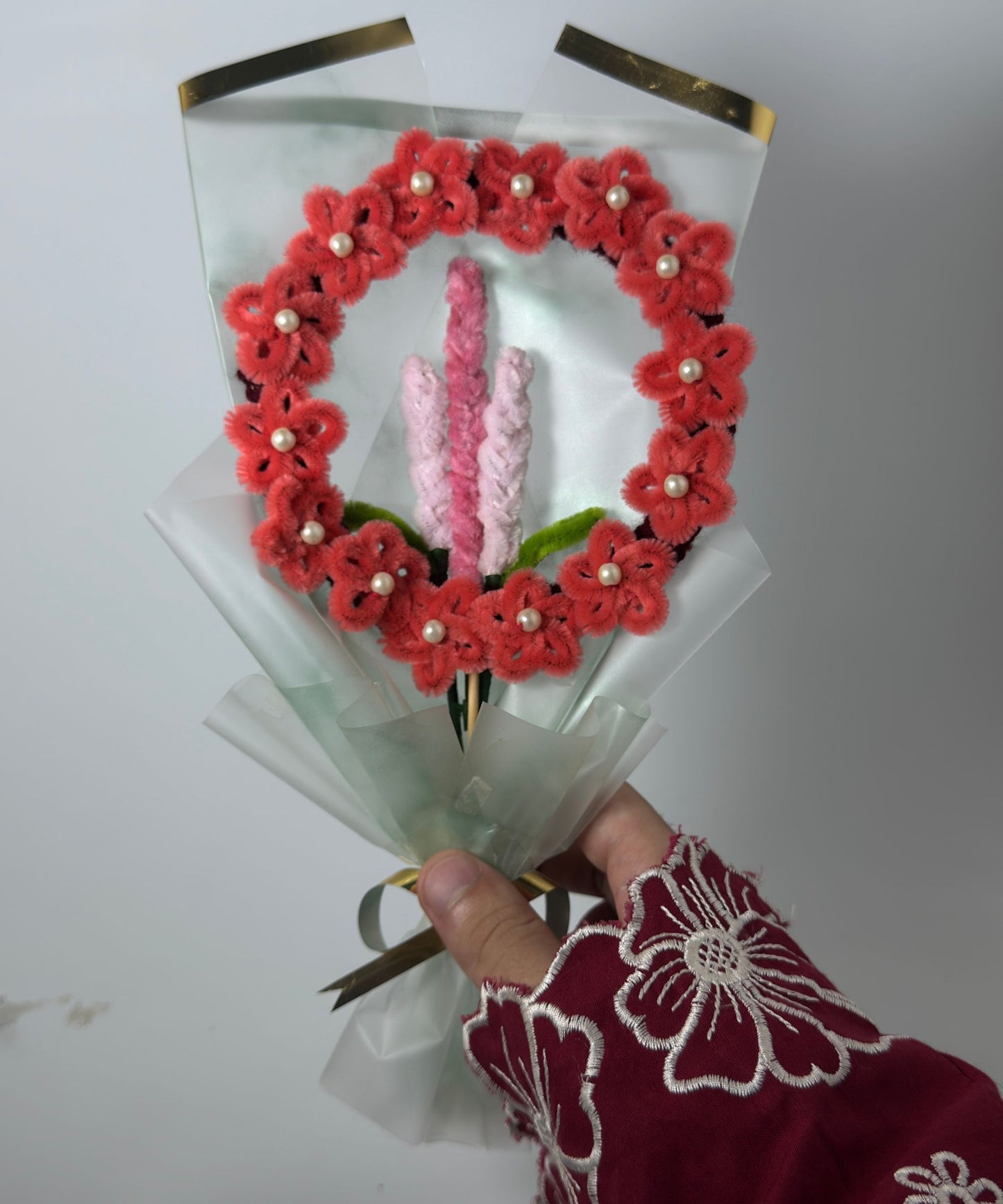 The Pearl Floral Wreath Bouquet