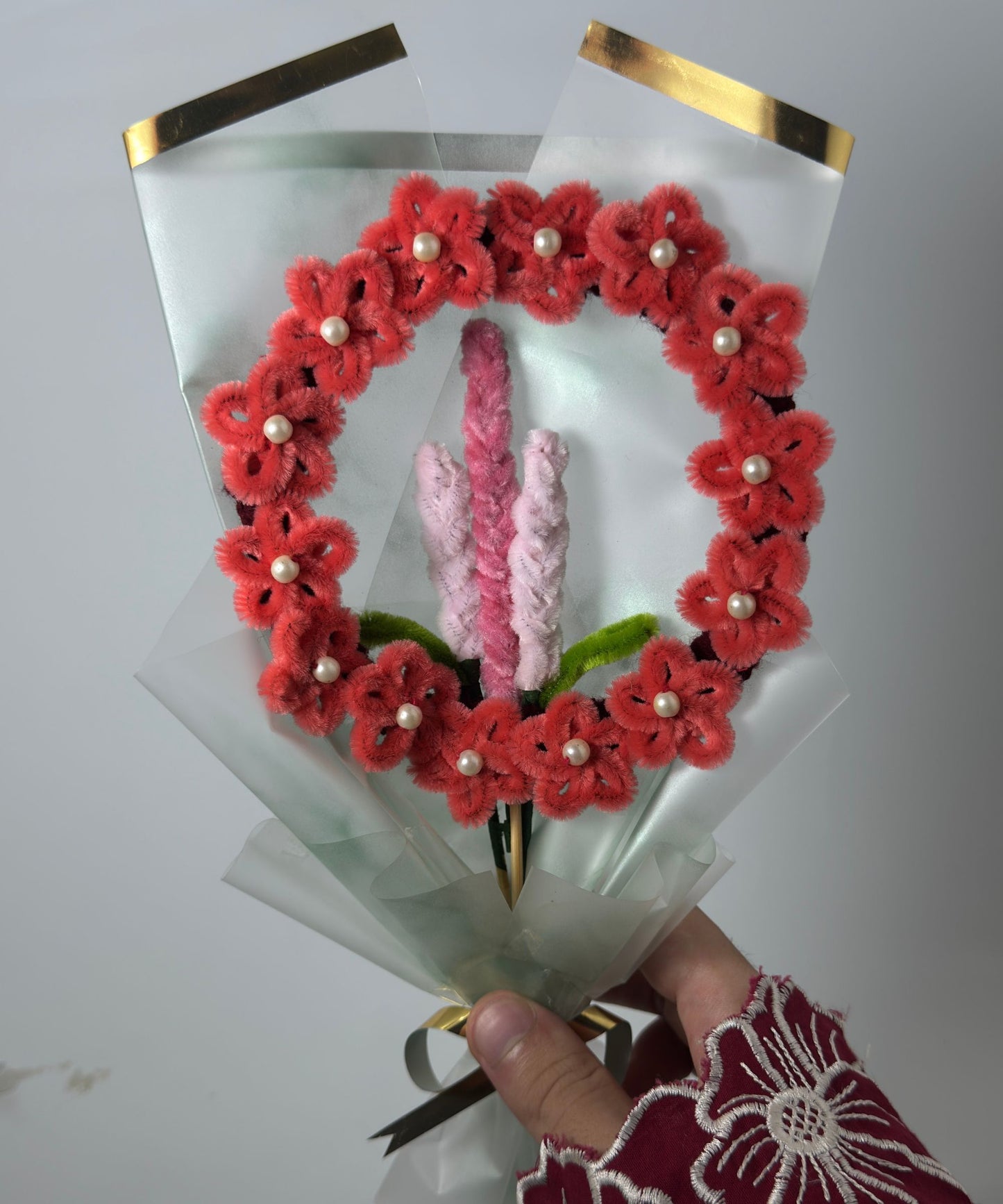 The Pearl Floral Wreath Bouquet