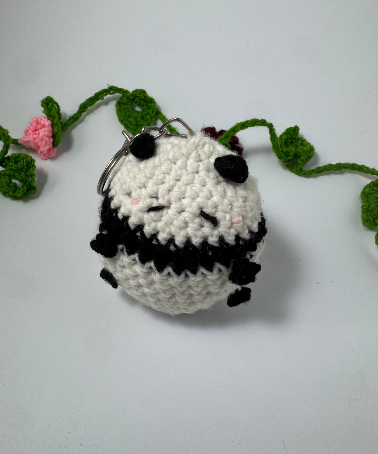 The Sleepy Chubby Panda Keychain