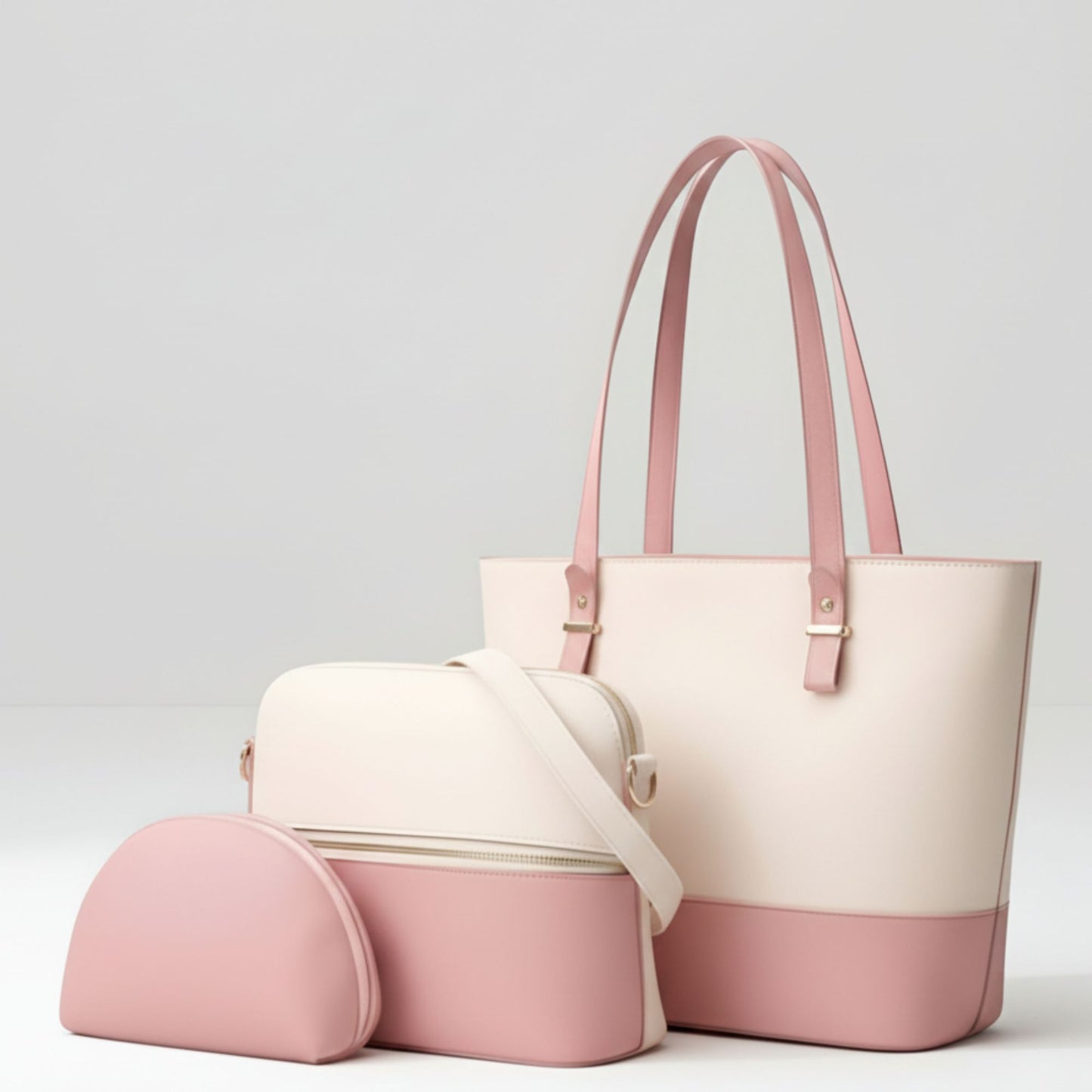 Bella Set of 3 Bags (Blush Pink)